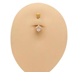 Piercing in Yellow Gold 18k with Cubic Zirconia