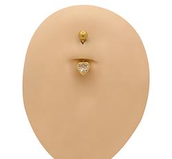 Piercing in Yellow Gold 18k with Cubic Zirconia