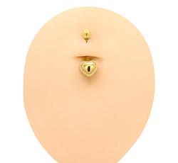 Piercing in Yellow Gold 18k with Cubic Zirconia