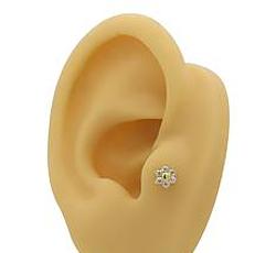 Piercing in Yellow Gold 18k with Cubic Zirconia