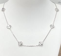 Necklace in White Gold 18k