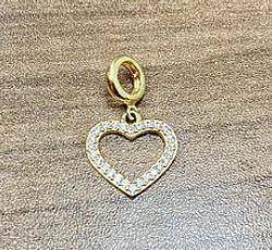 Pendant in Yellow Gold 18k with Cubic Zirconia
