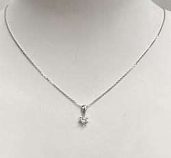 Necklace in White Gold 18k with Cubic Zirconia
