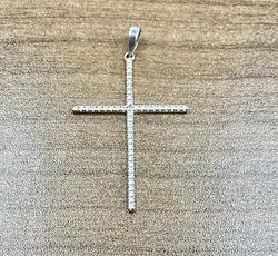 Pendant in White Gold 18k with Cubic Zirconia