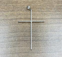 Pendant in White Gold 18k with Cubic Zirconia