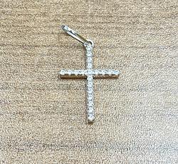 Pendant in White Gold 18k with Cubic Zirconia