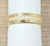 Wedding Band in Yellow Gold 18k with Diamond