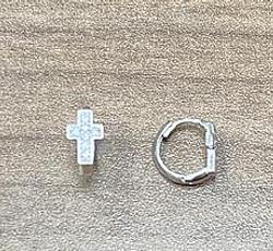 Piercing in White Gold 18k with Cubic Zirconia