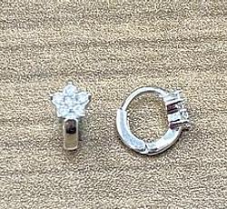 Piercing in White Gold 18k with Cubic Zirconia