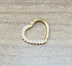 Piercing in Yellow Gold 18k with Cubic Zirconia