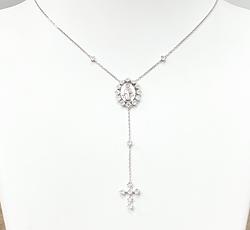 Necklace in White Gold 18k with Diamond