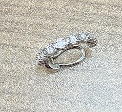 Piercing in White Gold 18k with Diamond