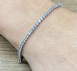 Bracelet in White Gold 18k with Cubic Zirconia
