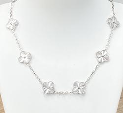 Necklace in White Gold 18k