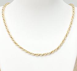 Chain in Tri Tone Yellow Gold 18k