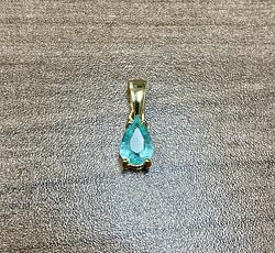 Pendant in Yellow Gold 18k with Paraiba Tourmaline