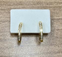 Earrings in Yellow Gold 18k with Diamond