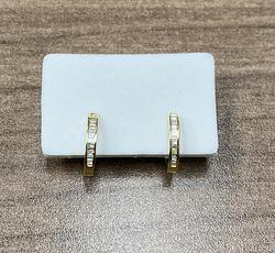 Earrings in Yellow Gold 18k with Diamond