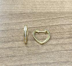 Earrings in Yellow Gold 18k with Diamond