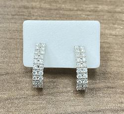 Earrings in White Gold 18k with Diamond