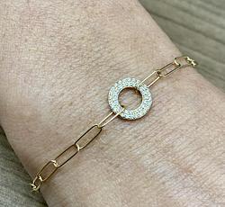 Bracelet in Yellow Gold 18k with Diamond