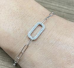 Bracelet in White Gold 18k with Diamond