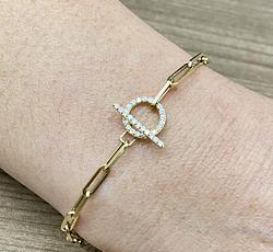 Bracelet in Yellow Gold 18k with Diamond