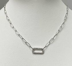 Necklace in White Gold 18k with Diamond