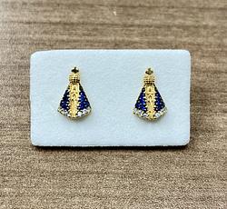 Earrings in Yellow Gold 18k with Cubic Zirconia