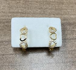 Earrings in Yellow Gold 18k with Cubic Zirconia