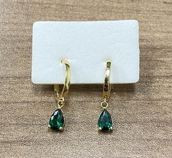 Earrings in Yellow Gold 18k with Cubic Zirconia