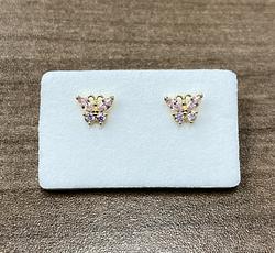 Earrings in Yellow Gold 18k with Cubic Zirconia