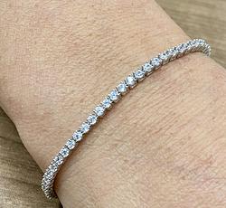 Bracelet in White Gold 18k with Cubic Zirconia