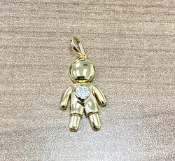 Pendant in Yellow Gold 18k with Diamond