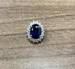 Pendant in White Gold 18k with Cubic Zirconia