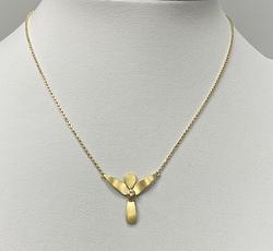 Necklace in Yellow Gold 18k with Diamond